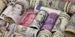 Economic value: An image of currencies from around the world