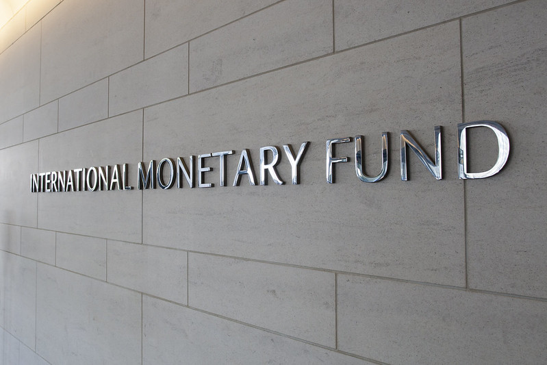 What is the International Monetary Fund (IMF)? International Monetary Fund: image of a sign, presumably one on their building