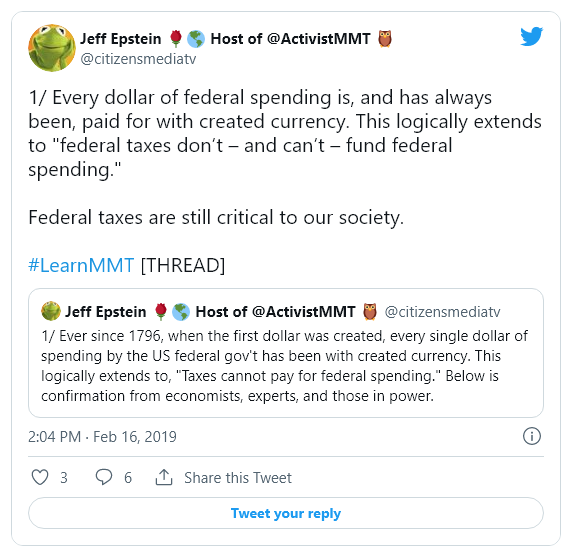 To Understand Modern Money Learn Reserve Accounting jeff epstein tweet 3