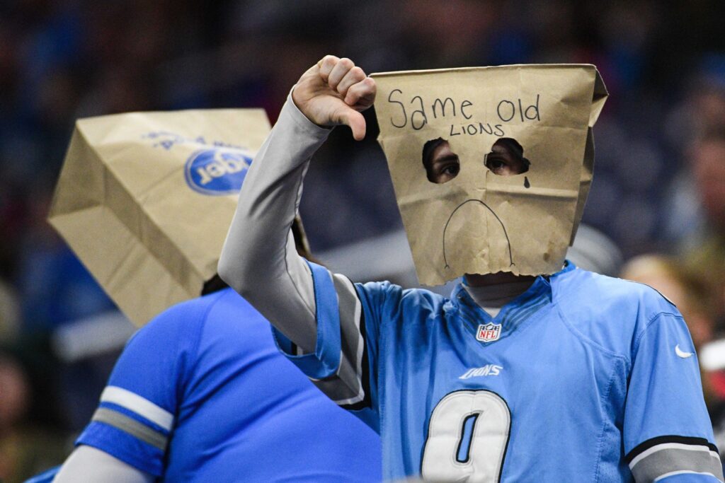 Angrynomics – The summary: Part 4 Angrynomics: The pictures shows an angry Detroit Lions fan